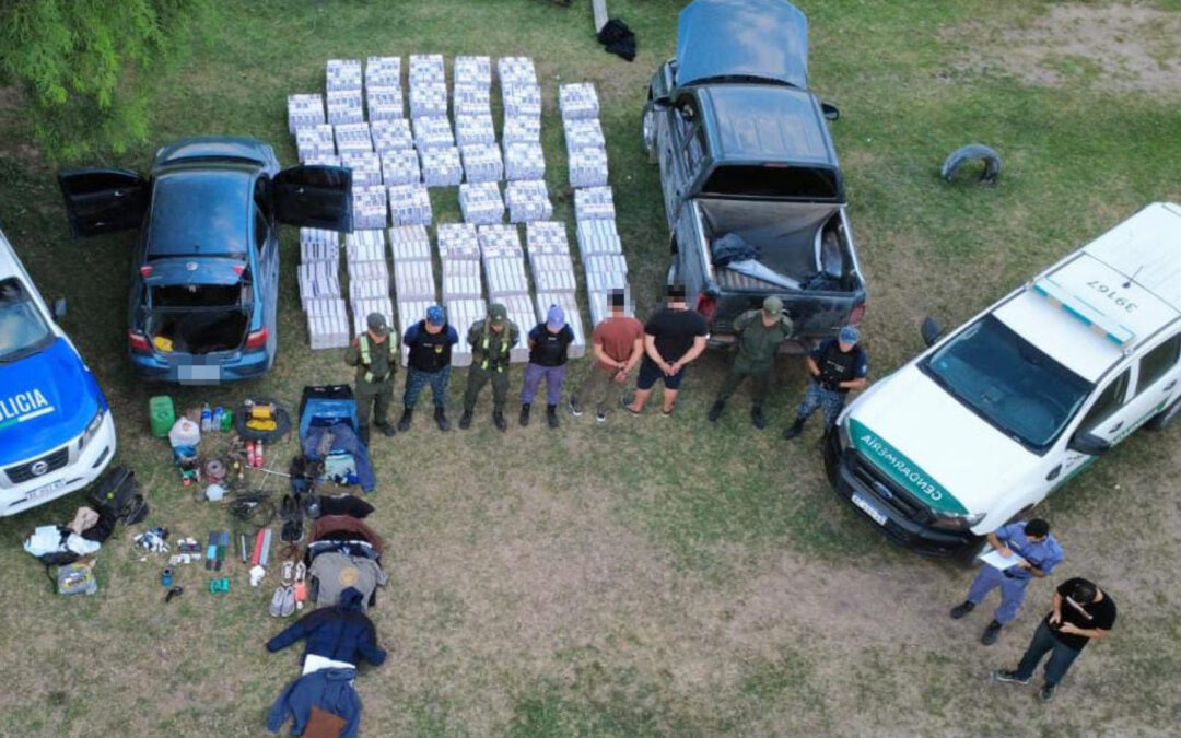 Gendarmería frustra contrabando de cigarrillos tras persecución en Chaco
