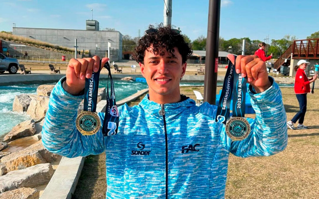 Manuel Tripano, de Necochea, Campeón Panamericano de Canotaje Slalom y Kayak Cross