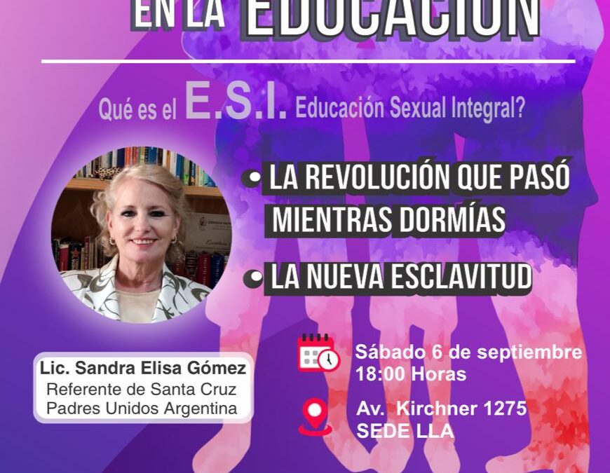 Charla contra la ideología de género en la educación: Santa Cruz dice basta